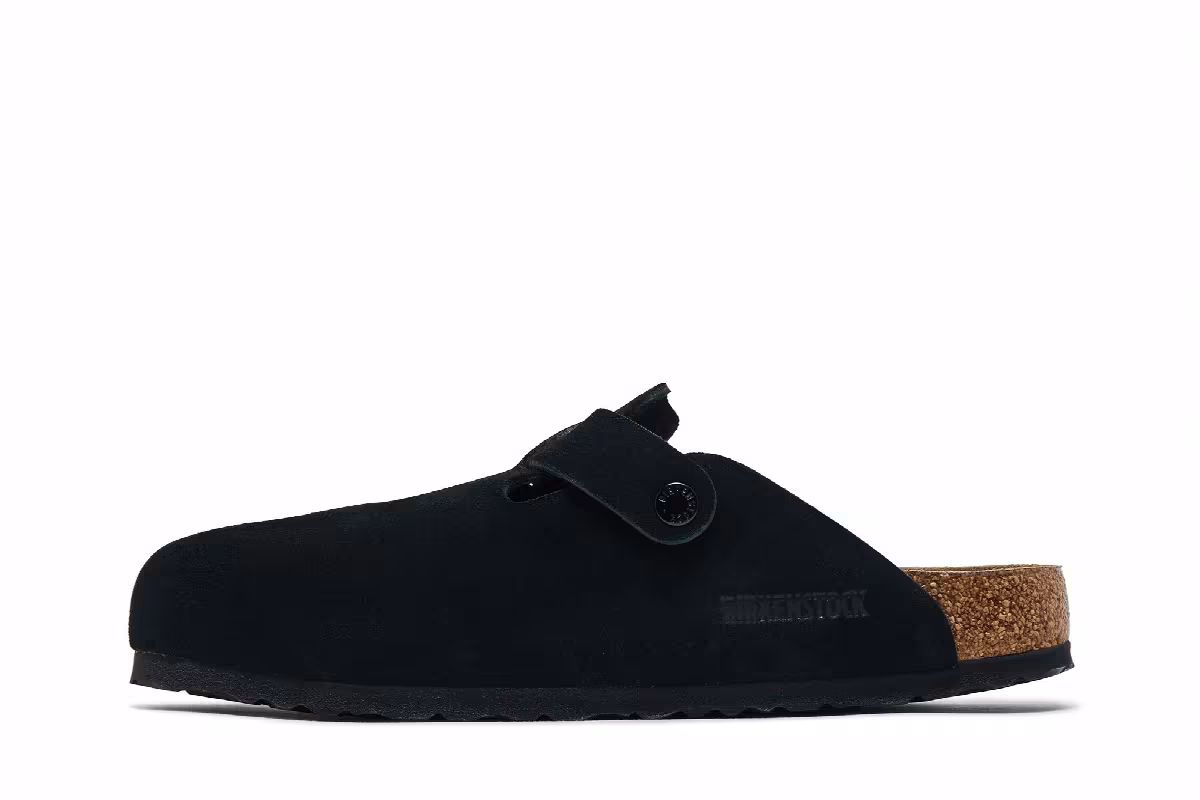 Birkenstock Boston Soft Footbed Narrow Black, view 4
