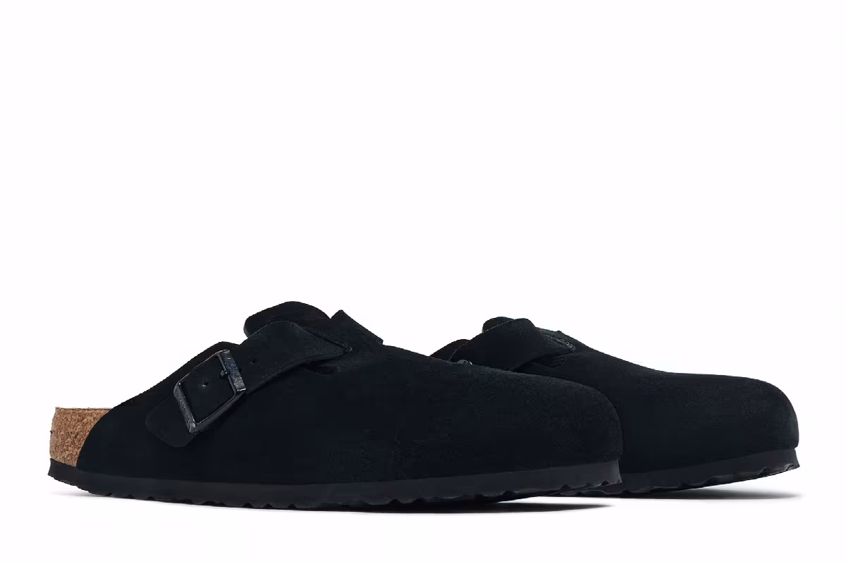 Birkenstock Boston Soft Footbed Narrow Black, view 9