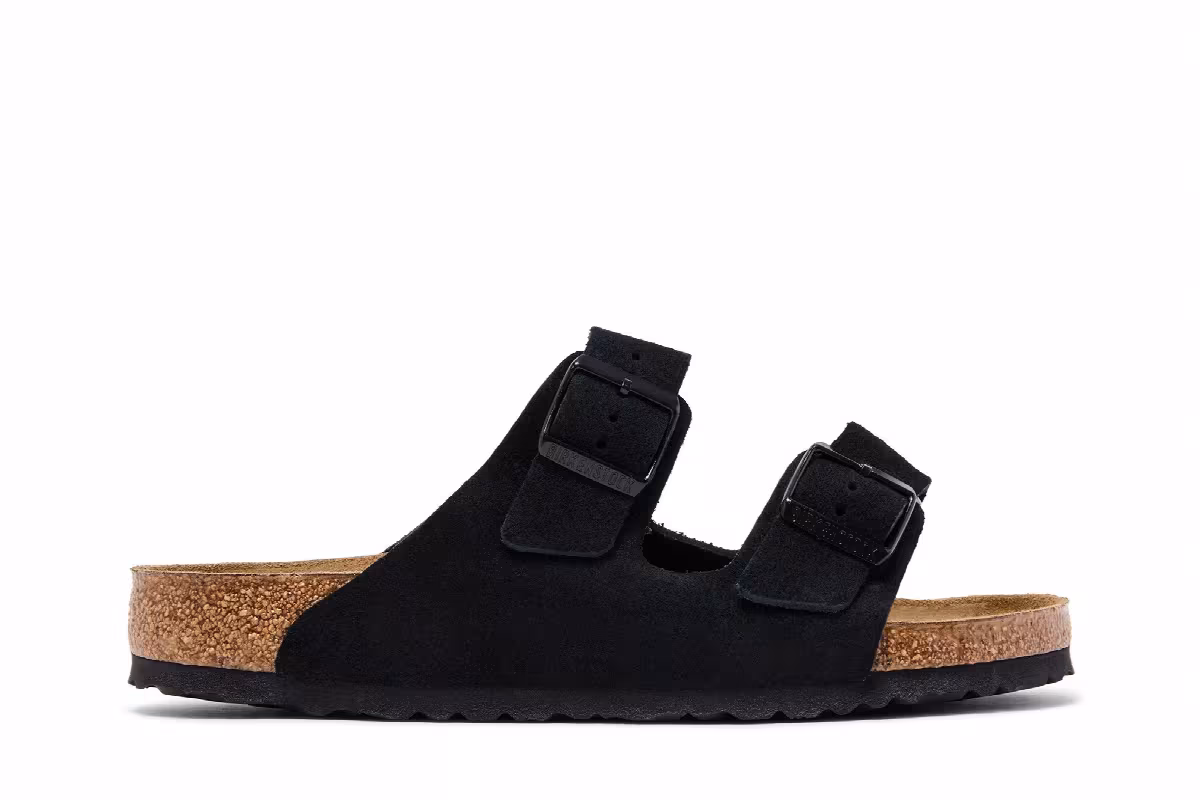 Birkenstock Arizona Soft Footbed Suede Black, view 2