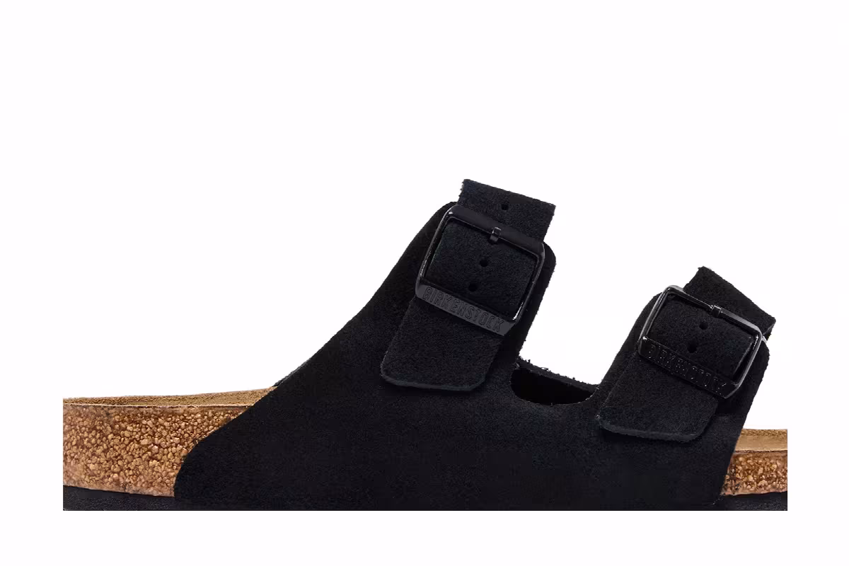 Birkenstock Arizona Soft Footbed Suede Black, view 3