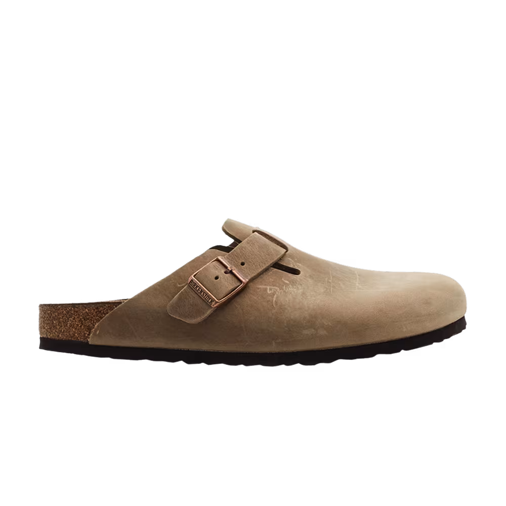 Birkenstock Women's Boston Oiled Leather Tobacco Brown