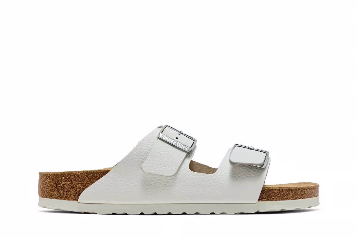 Birkenstock Arizona Natural Leather White, view 2