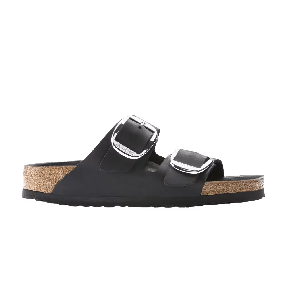 Birkenstock Arizona Big Buckle Oiled Leather Narrow Black