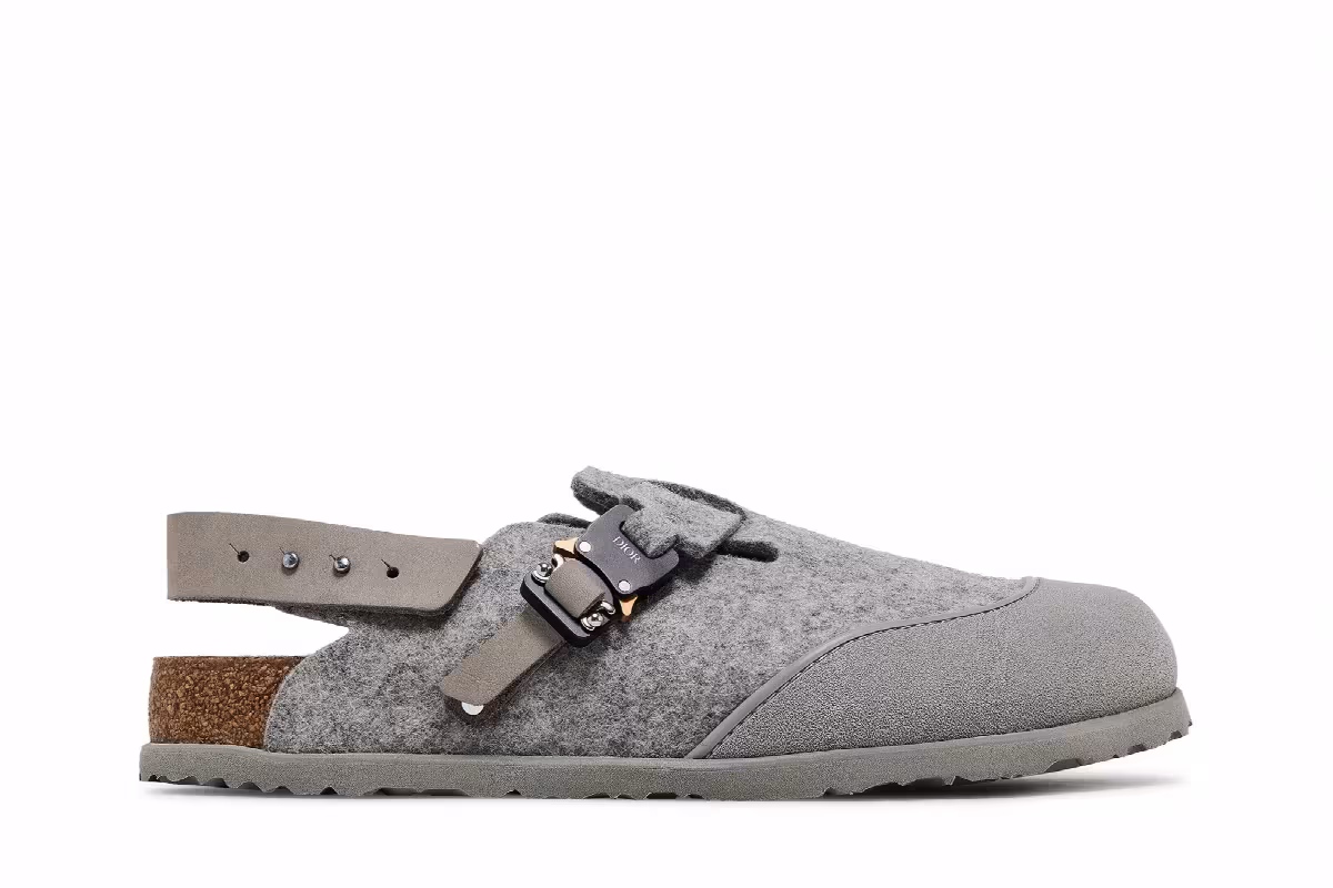 Dior x Birkenstock Tokio Mule Gray, view 2