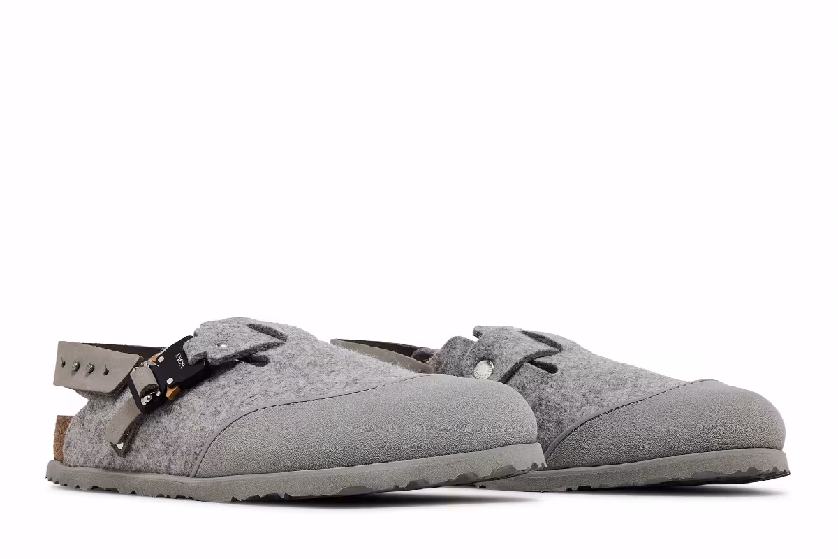 Dior x Birkenstock Tokio Mule Gray, view 9
