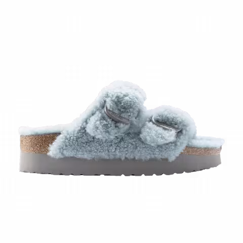 Birkenstock Arizona Big Buckle Shearling 'Faded Aqua'
