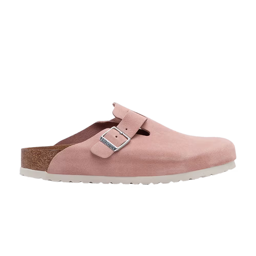 Birkenstock Boston Soft Footbed Suede Pink Clay