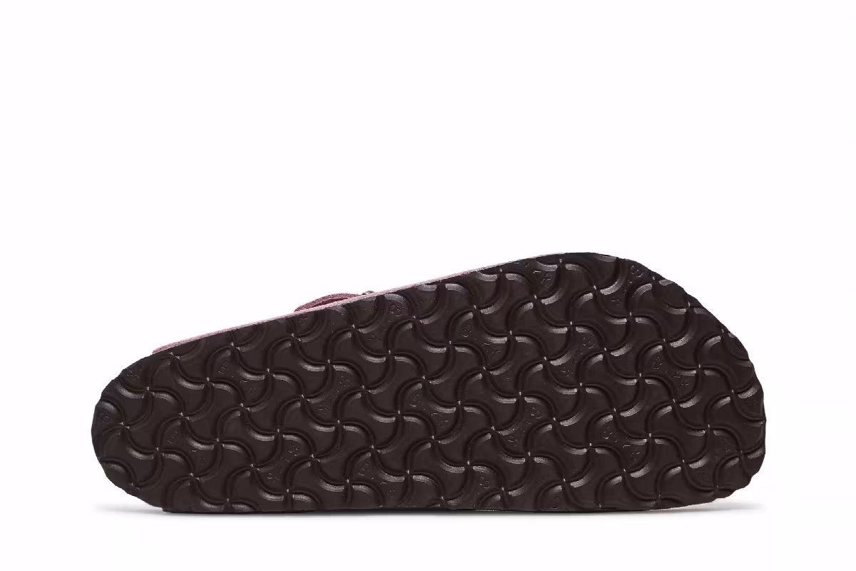 Stussy x Birkenstock Boston Shaggy Dusty Pink, view 5