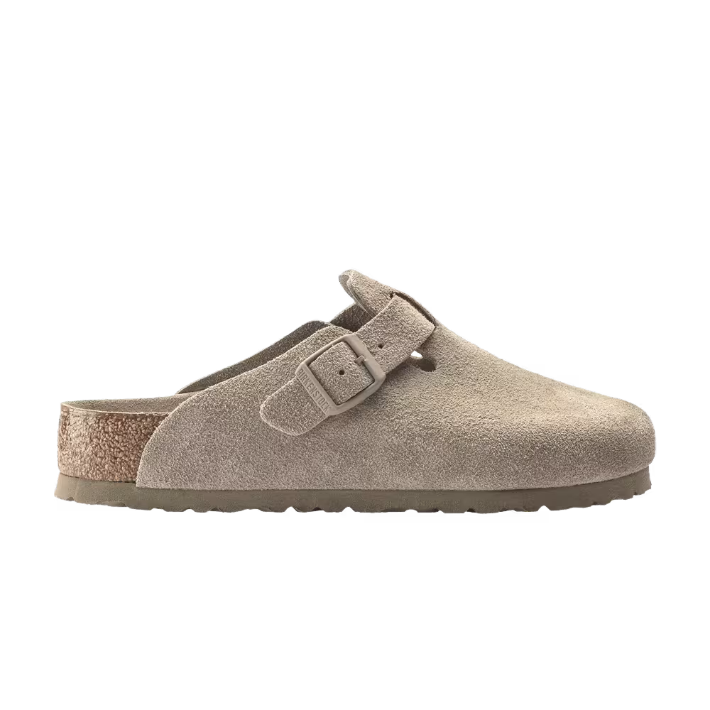 Birkenstock Boston Soft Footbed Narrow Faded Khaki