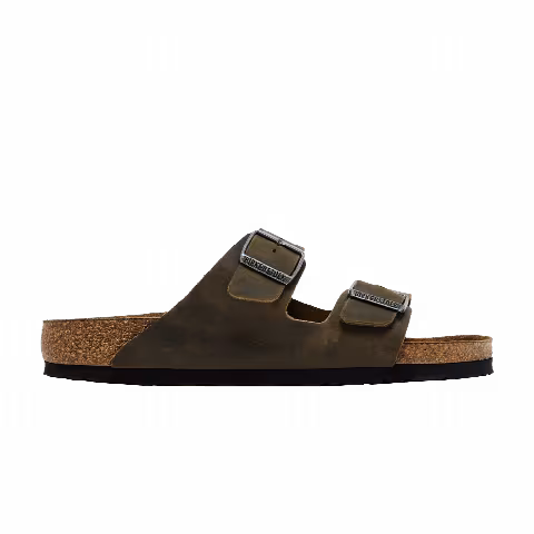 Birkenstock Arizona Soft Footbed Oiled Leather 'Faded Khaki'