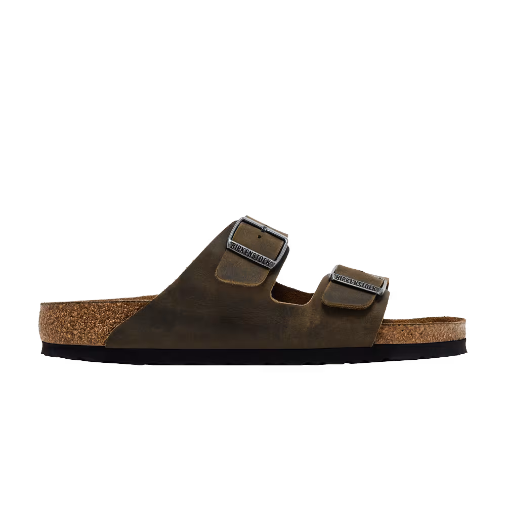 Birkenstock Arizona Soft Footbed Oiled Leather Faded Khaki