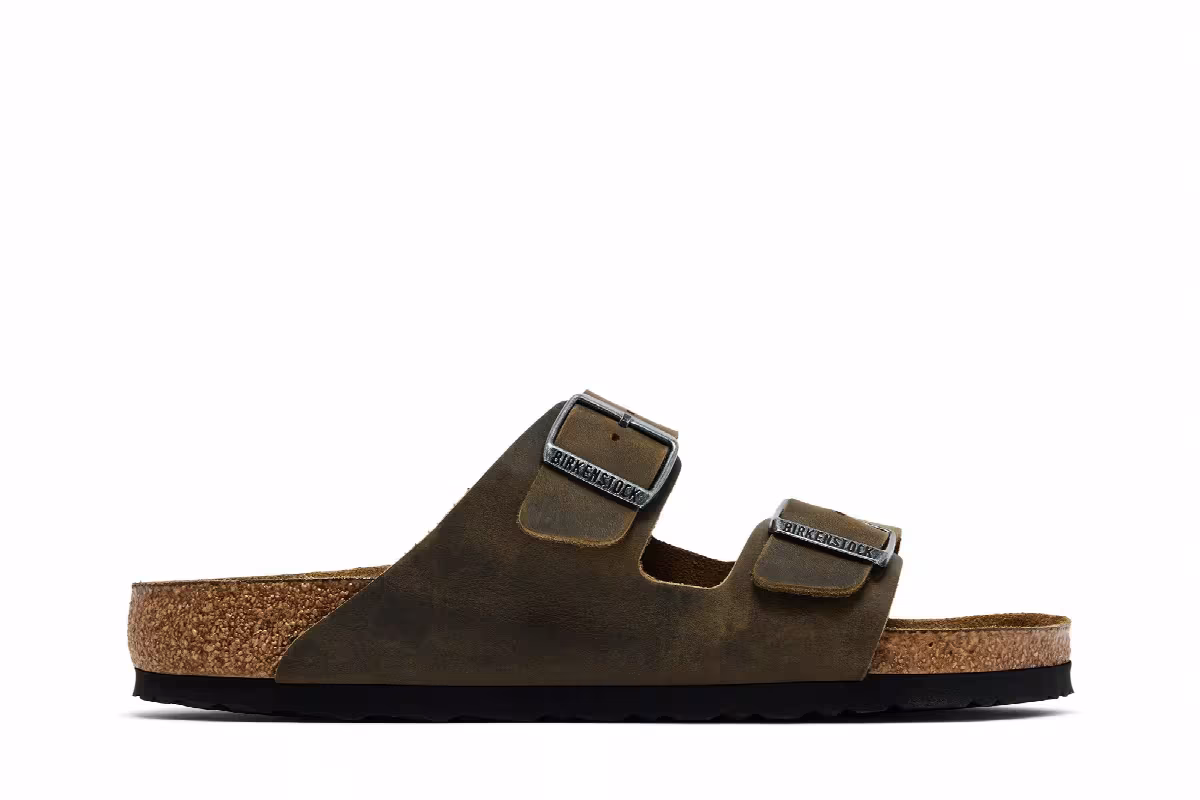 Birkenstock Arizona Soft Footbed Oiled Leather Faded Khaki, view 2