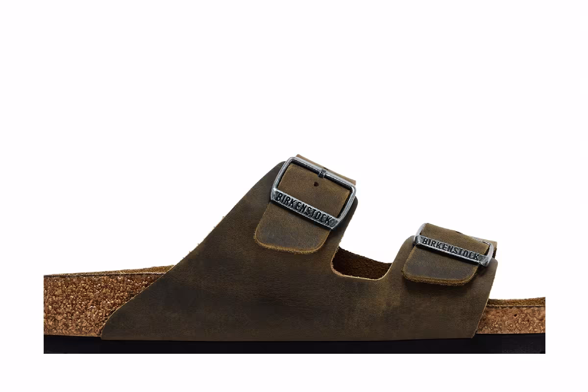 Birkenstock Arizona Soft Footbed Oiled Leather Faded Khaki, view 3