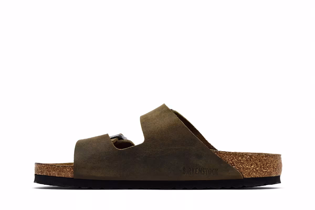 Birkenstock Arizona Soft Footbed Oiled Leather Faded Khaki, view 4