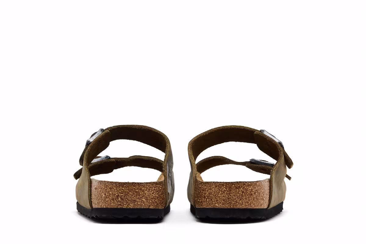 Birkenstock Arizona Soft Footbed Oiled Leather Faded Khaki, view 7