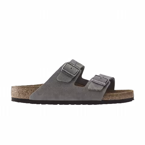Birkenstock Arizona Nubuck Leather 'Desert Buck Whale Grey'