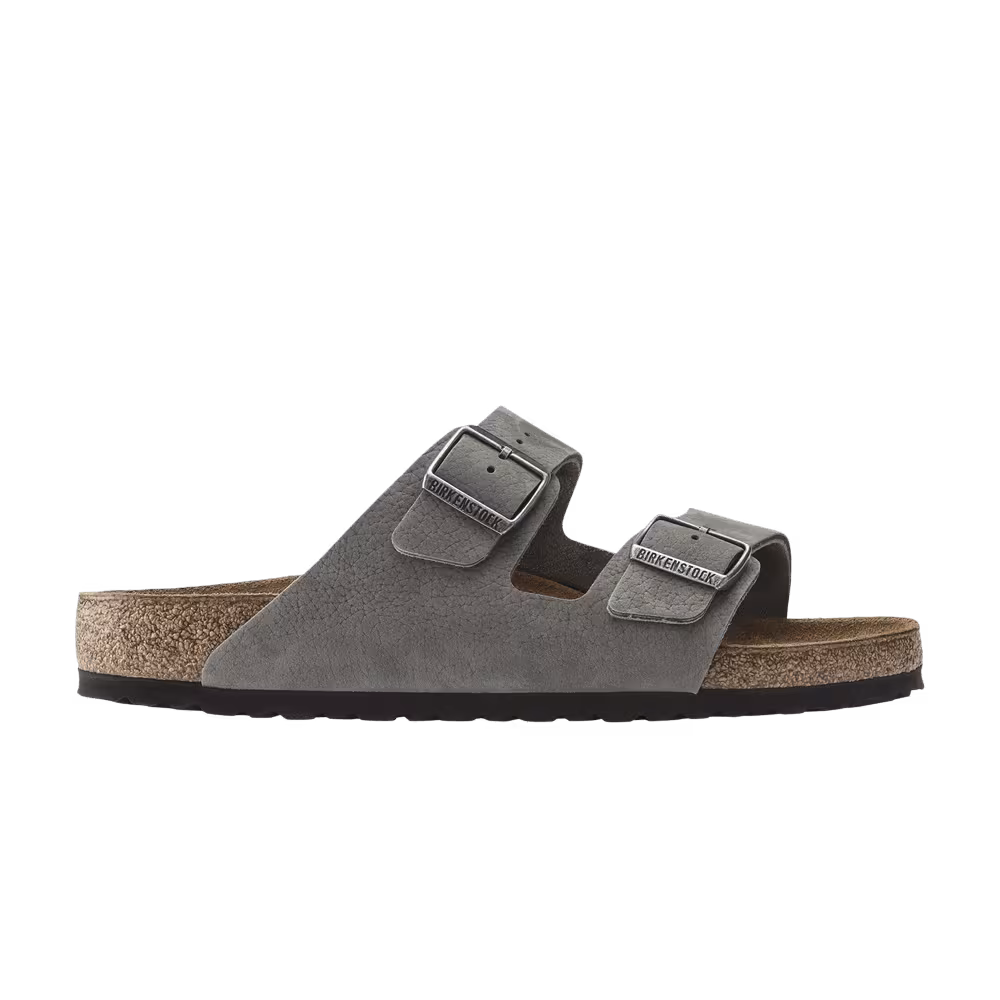 Birkenstock Arizona Nubuck Leather Desert Buck Whale Grey