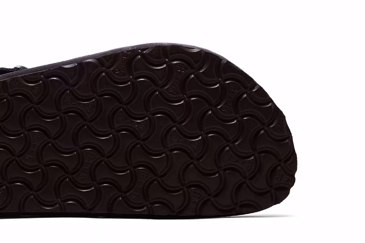 Kith x Birkenstock Boston Braided Rabbit Grey, view 6