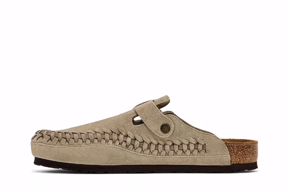 Kith x Birkenstock Boston Braided Taupe, view 4
