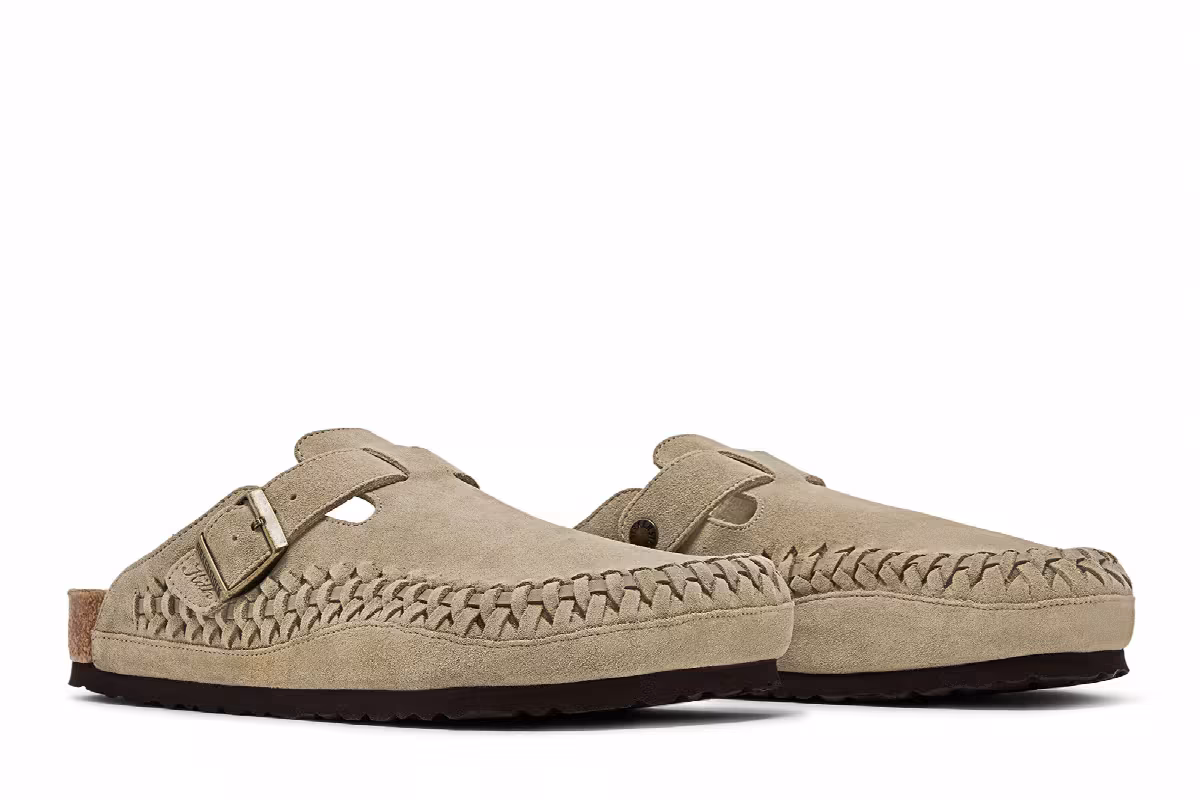 Kith x Birkenstock Boston Braided Taupe, view 9