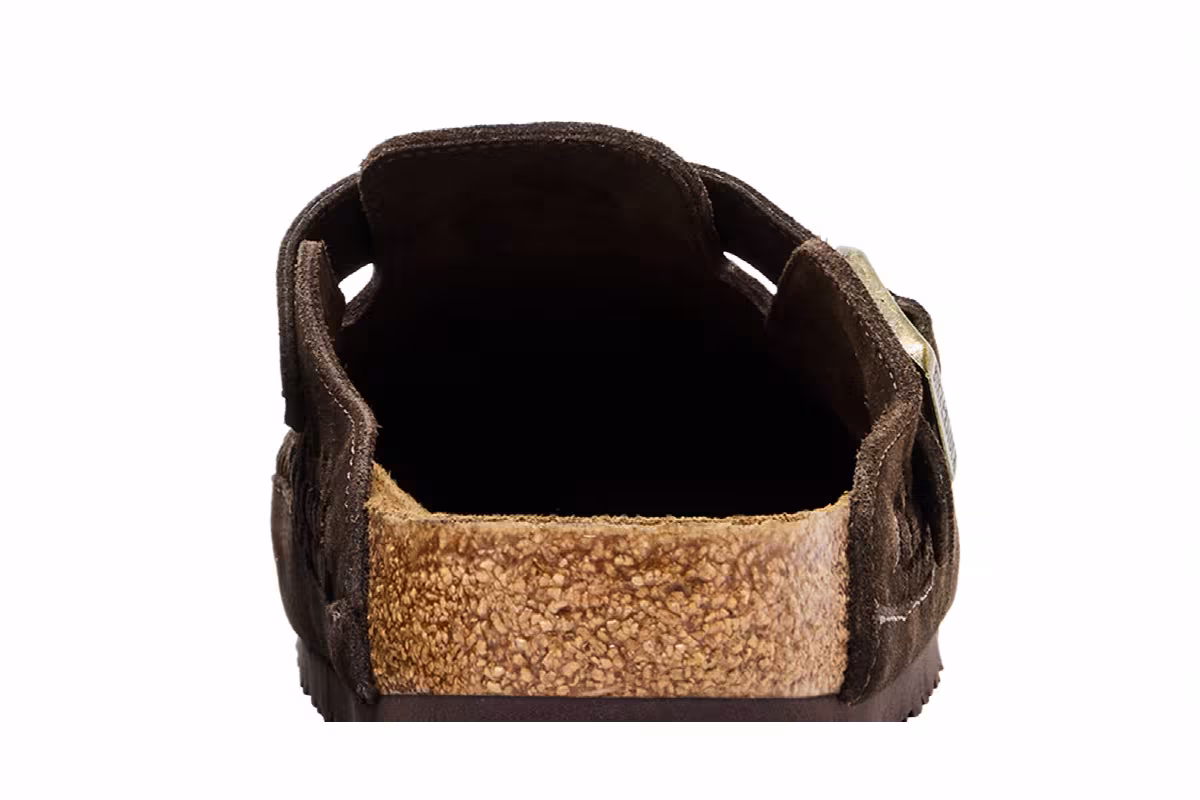 Kith x Birkenstock Boston Braided Mocca, view 8