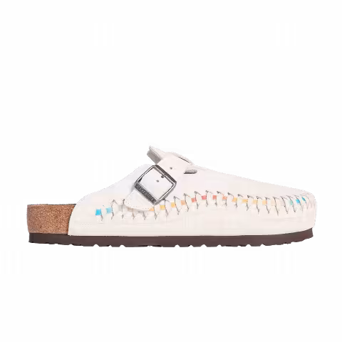 Kith x Birkenstock Boston Braided 'Antique White Tie Dye'