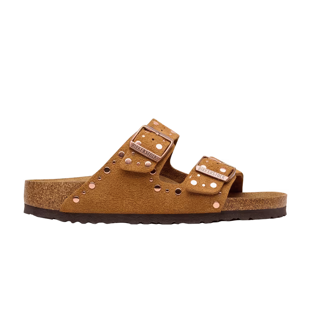 Birkenstock Women's Arizona Rivets Suede Sandal Mink