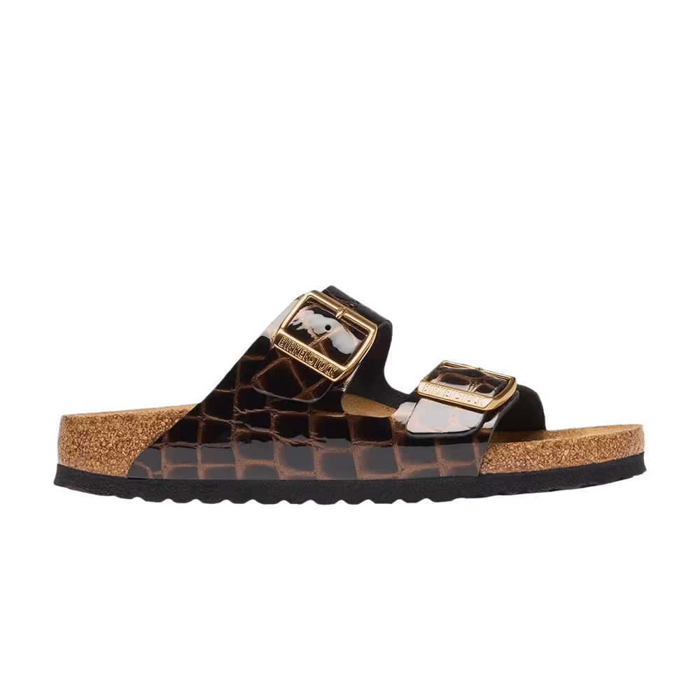 Birkenstock Women's Arizona Emboss Leather Sandal Black