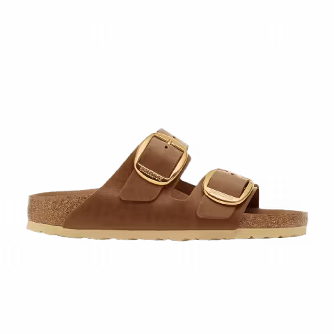 Birkenstock Wmns Arizona Big Buckle Oiled Leather Narrow 'Cognac'