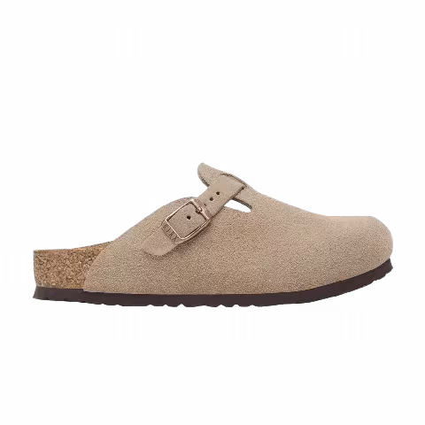 Birkenstock Boston Suede Kids 'Taupe'