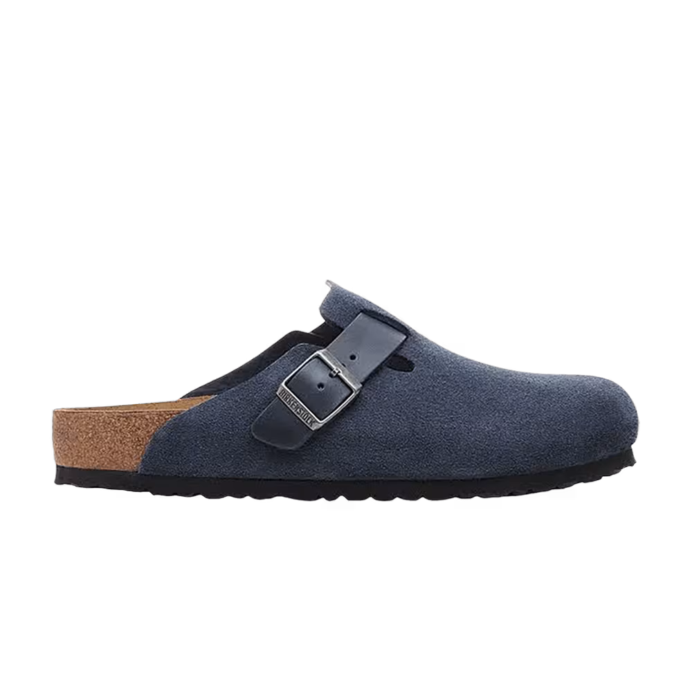 Birkenstock Boston Mixed Leather New Navy