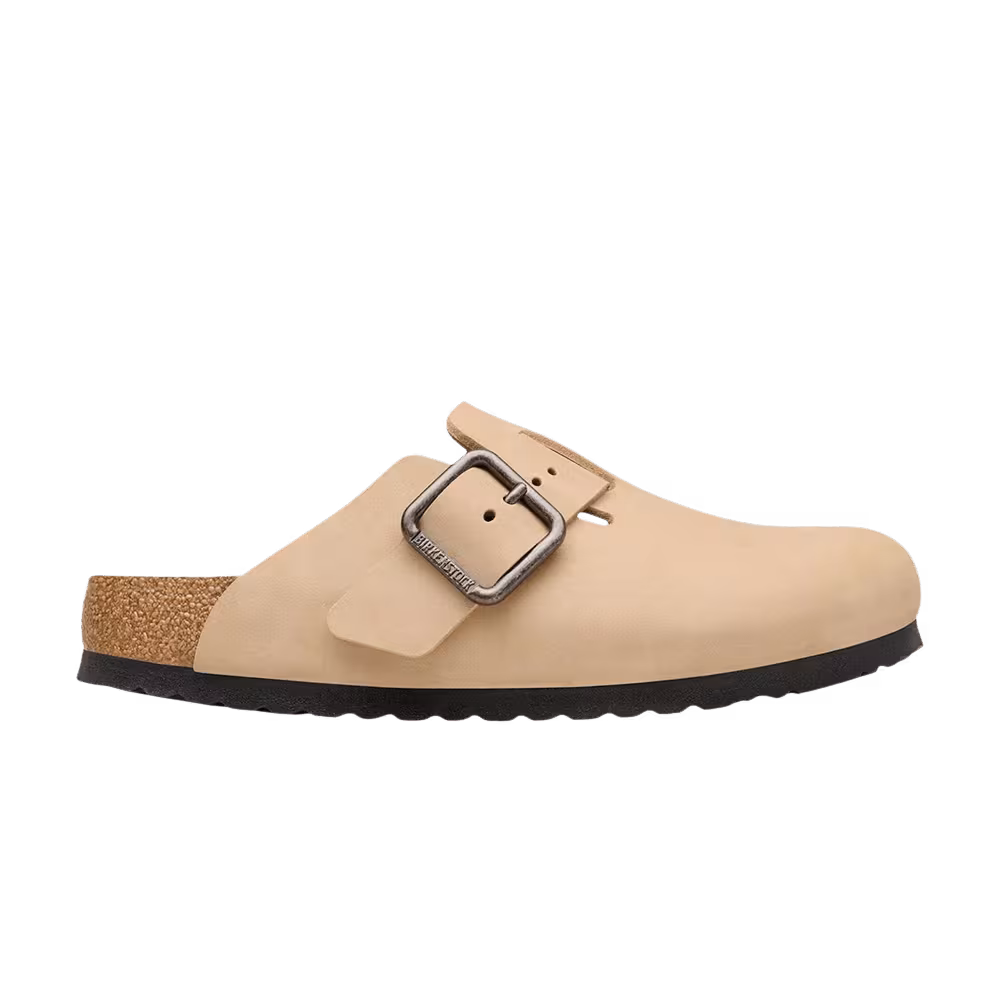 Birkenstock Boston Wire Buckle Nubuck Sandcastle