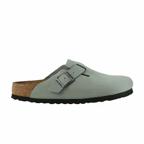 Birkenstock Boston Oiled Leather Narrow Sandal 'Pure Sage'