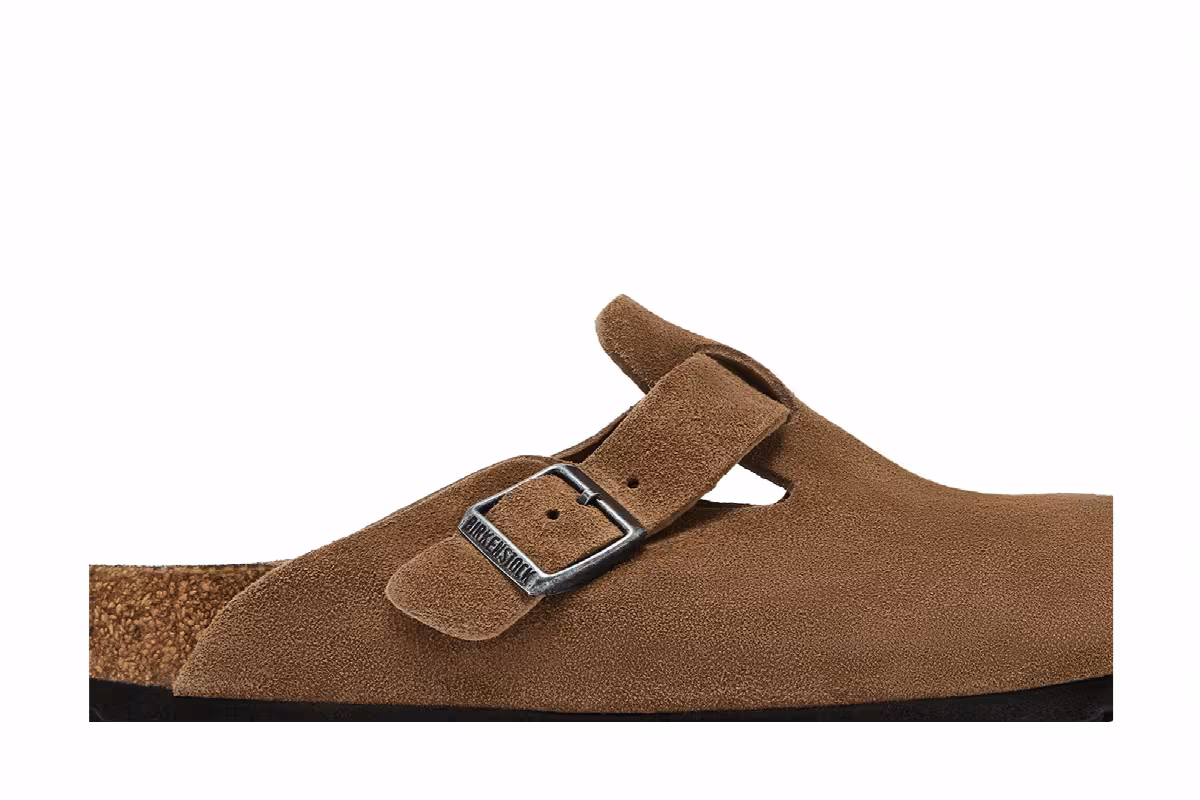 Birkenstock Boston Soft Footbed Sandal Dark Tea, view 3