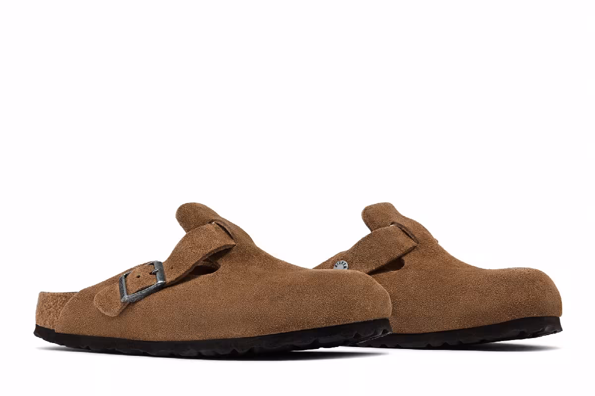 Birkenstock Boston Soft Footbed Sandal Dark Tea, view 9