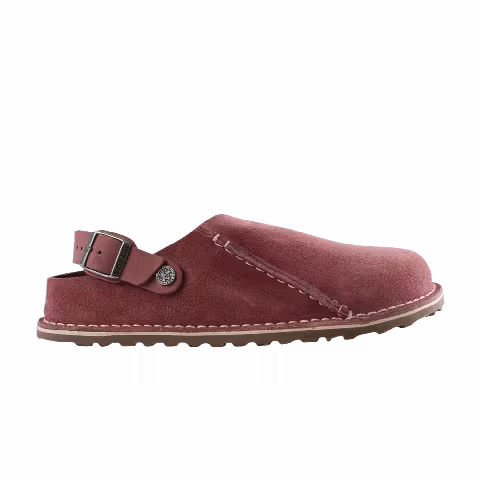 Birkenstock Lutry Premium Suede Leather Medium Sandal 'Pepper'