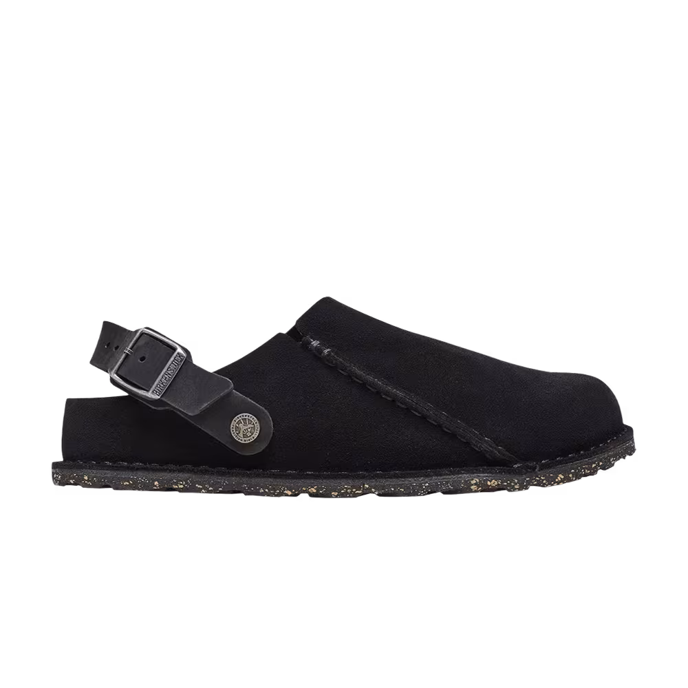 Birkenstock Lutry Suede Sandal Black