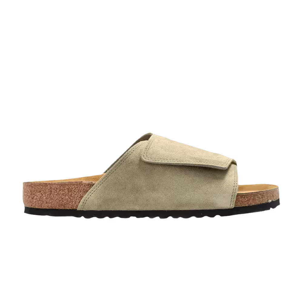 Birkenstock Solana Suede Leather Sandal Faded Khaki