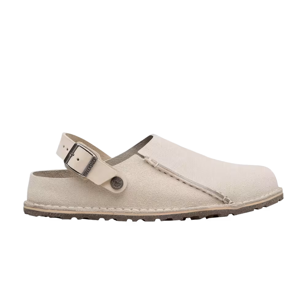 Birkenstock Lutry Suede Sandal Oyster