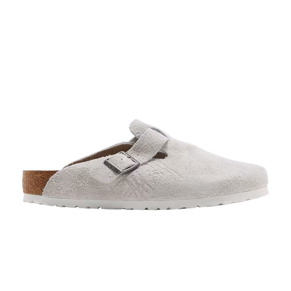 Stussy x Birkenstock Boston Shaggy Bone