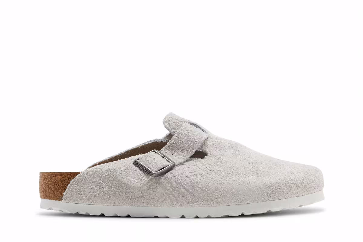 Stussy x Birkenstock Boston Shaggy Bone, view 2