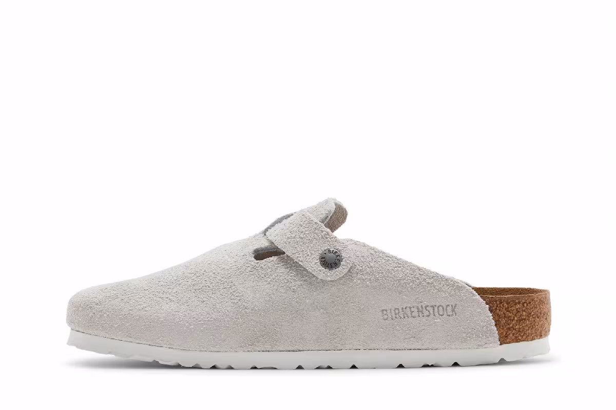 Stussy x Birkenstock Boston Shaggy Bone, view 4