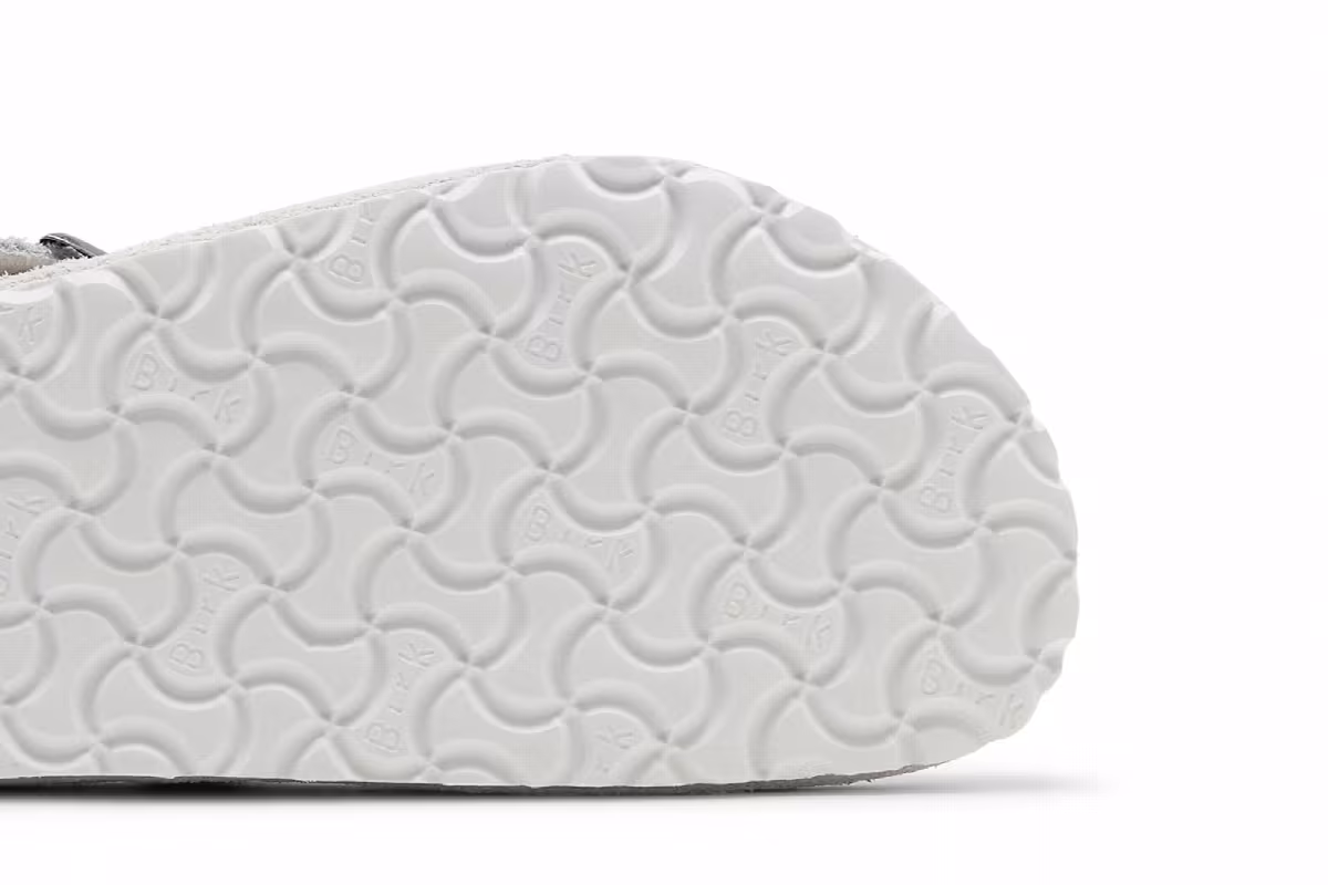 Stussy x Birkenstock Boston Shaggy Bone, view 6