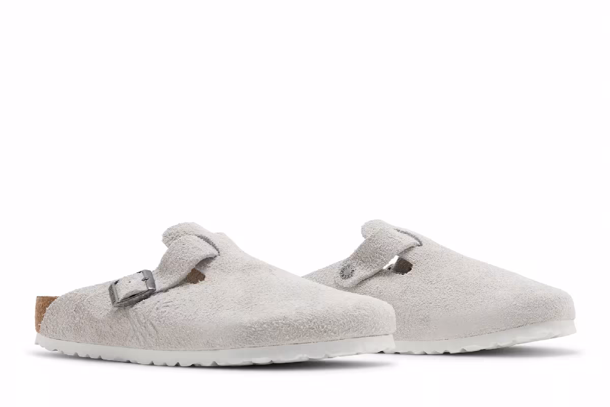 Stussy x Birkenstock Boston Shaggy Bone, view 9