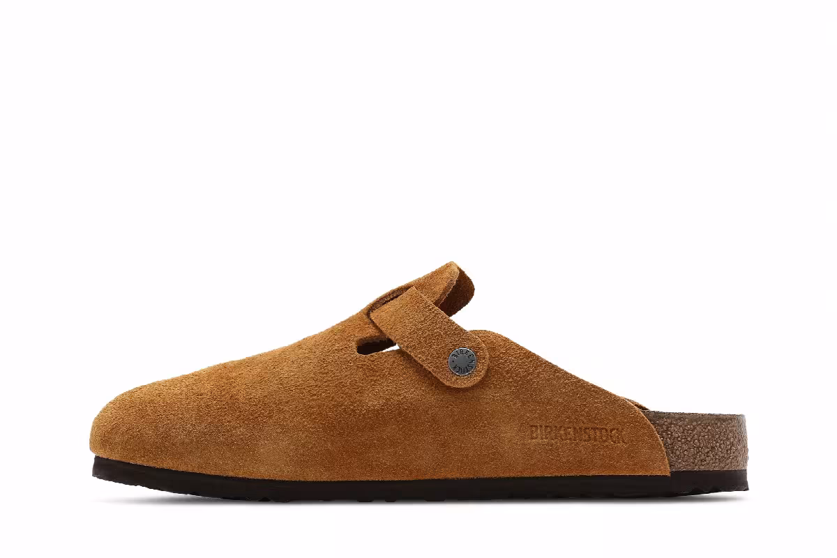 Stussy x Birkenstock Boston Shaggy Caramel, view 4