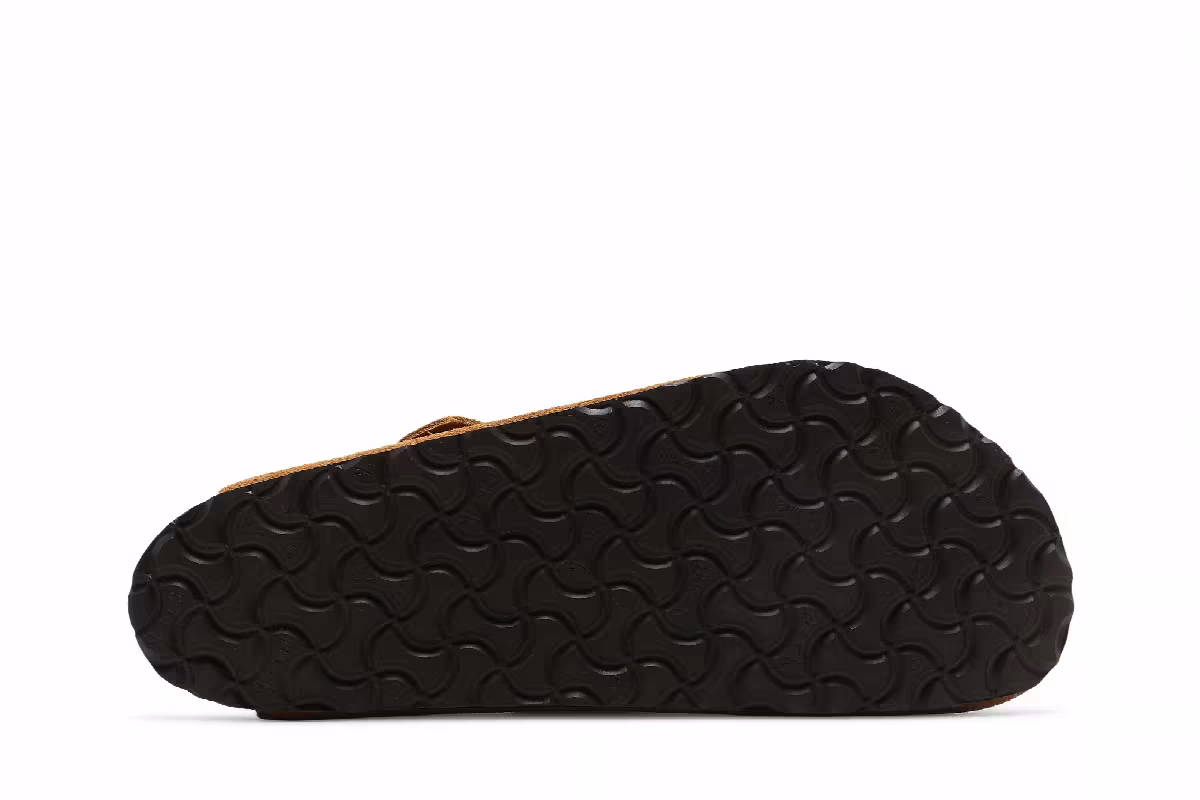 Stussy x Birkenstock Boston Shaggy Caramel, view 5