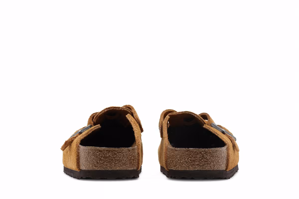 Stussy x Birkenstock Boston Shaggy Caramel, view 7