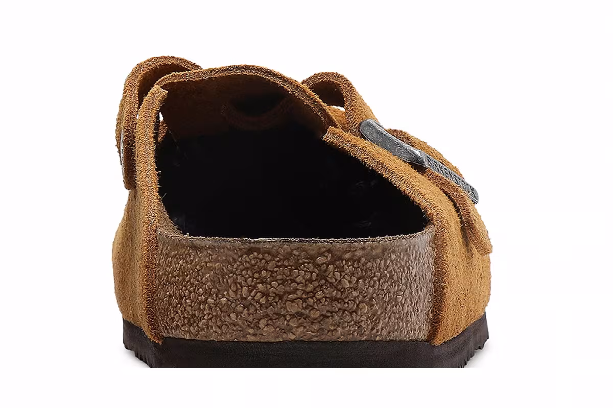 Stussy x Birkenstock Boston Shaggy Caramel, view 8