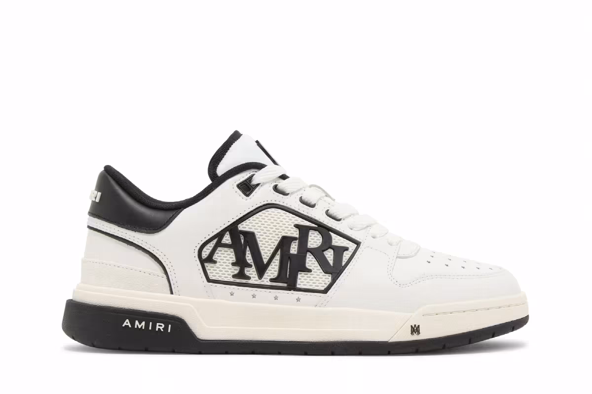 Amiri Classic Low White Black, view 2