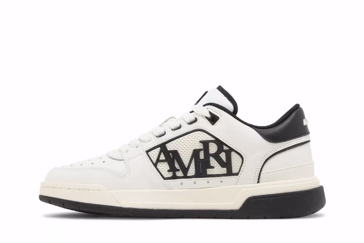Amiri Classic Low White Black, view 4